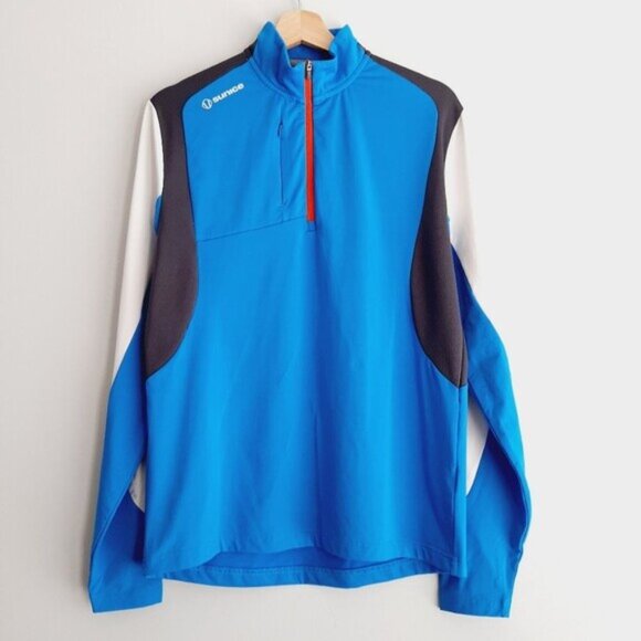 SUNICE Otaki Mid Layer Sport SuperLiteFX Long Sleeve Top Half-Zip Men's Sz M - Picture 13 of 13